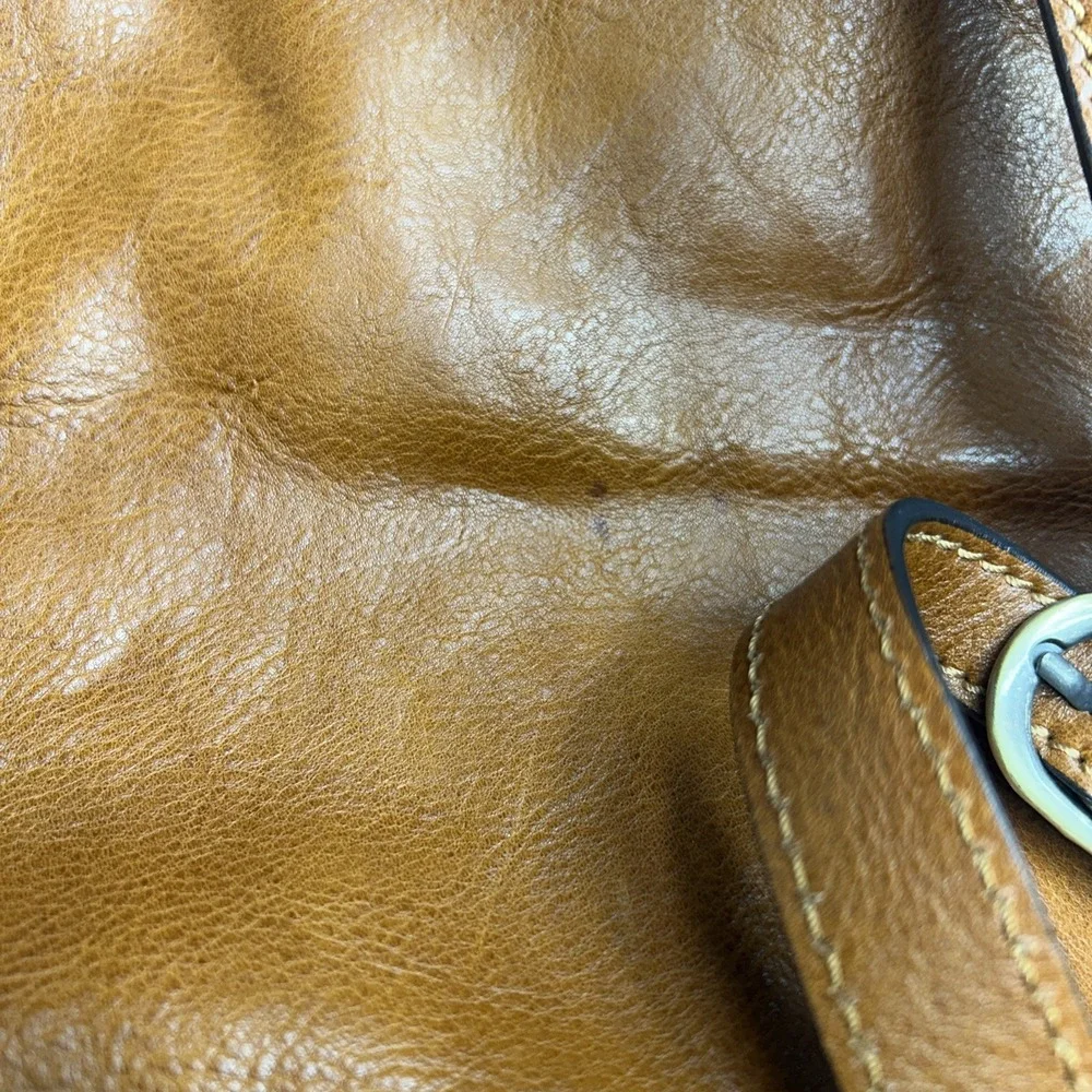 Italian Leather Mini Backpack in‎ Vintage Cognac Quiet Luxury Made in Italy